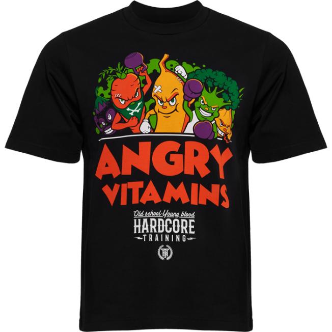 Футболка Hardcore Training Angry Vitamins Black Oversized Fit | Фото 1
