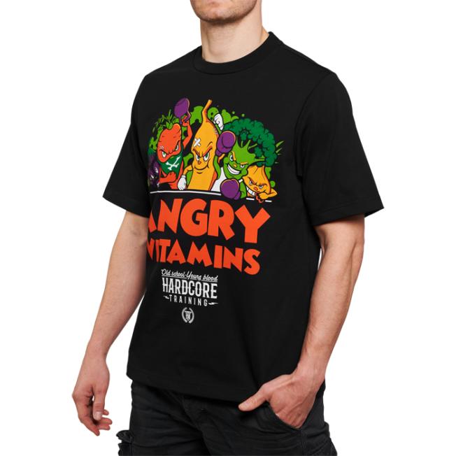 Футболка Hardcore Training Angry Vitamins Black Oversized Fit | Фото 3