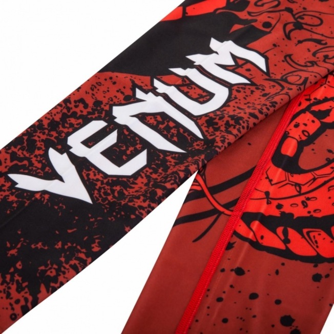 Компрессионные Штаны Venum Crimson Viper - Black/Red | Фото 4