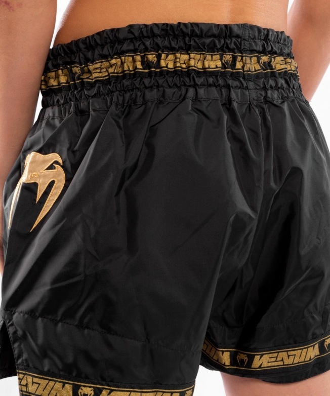 Тайские шорты Venum Parachute - Black/Gold | Фото 2