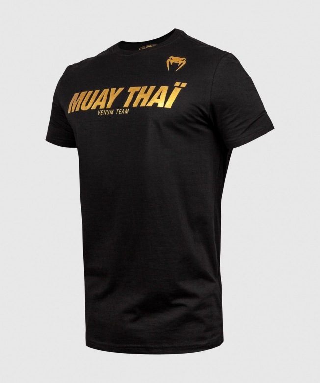 Футболка Venum Muay Thai - Black/Gold | Фото 2
