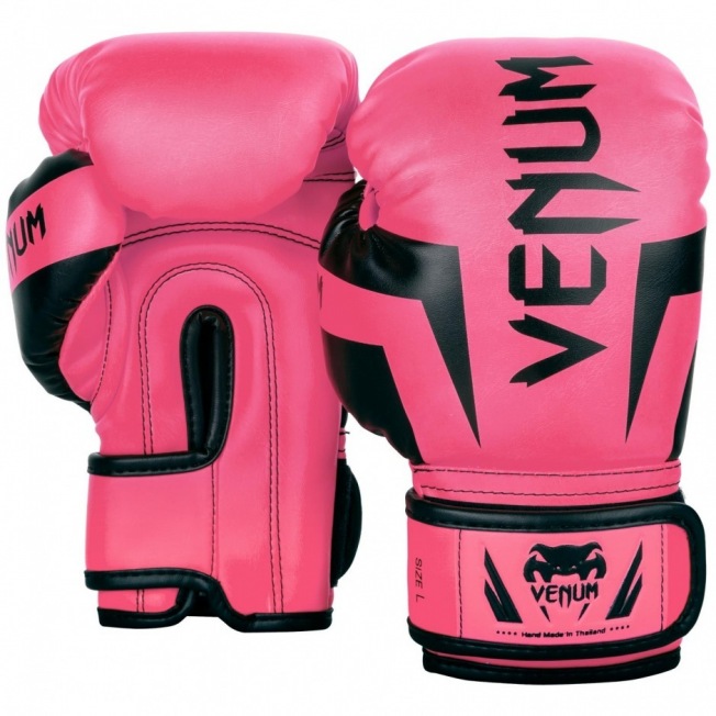 Детские боксерские перчатки Venum Elite - Fluo Pink | Фото 3