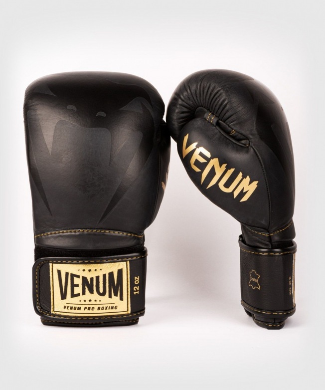 Боксерские перчатки Venum Giant 2.0 Velcro - Black/Black-Gold