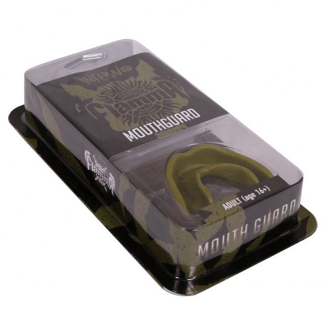 Капа боксерская Flamma Inferno - Khaki (16+) | Фото 3