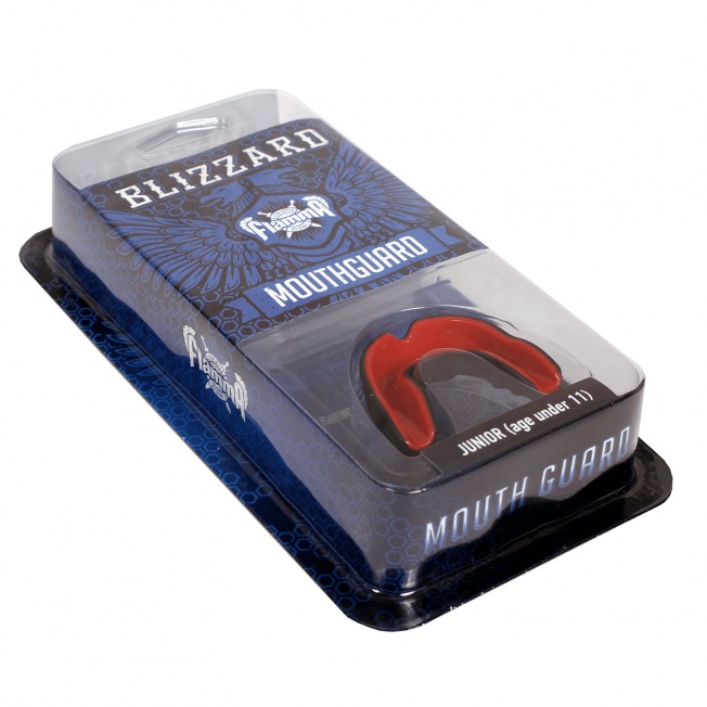 Детская боксерская капа Flamma Blizzard Monster 2.0 - Black/Red | Фото 3