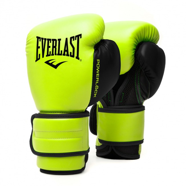 Боксерские перчатки Everlast Powerlock PU 2 - Салатовый
