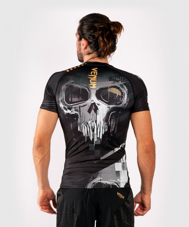 Рашгард Venum Skull SS - Black | Фото 3