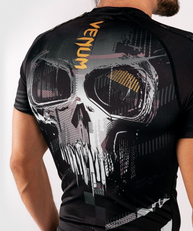 Рашгард Venum Skull SS - Black | Фото 8