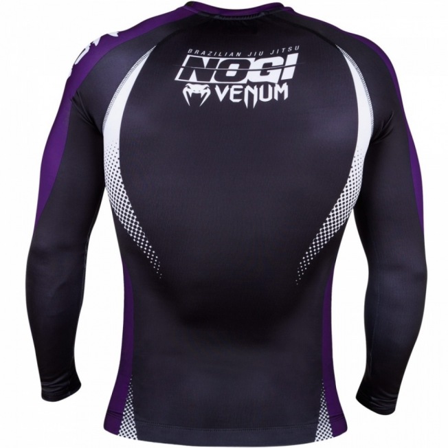 Рашгард Venum No Gi IBJJF Long Sleeves - Black/Purple | Фото 1
