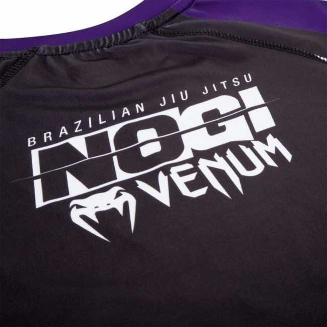 Рашгард Venum No Gi IBJJF Long Sleeves - Black/Purple | Фото 10