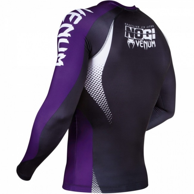 Рашгард Venum No Gi IBJJF Long Sleeves - Black/Purple | Фото 4