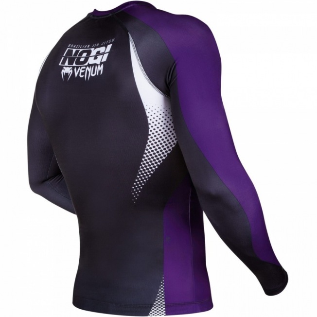 Рашгард Venum No Gi IBJJF Long Sleeves - Black/Purple | Фото 5