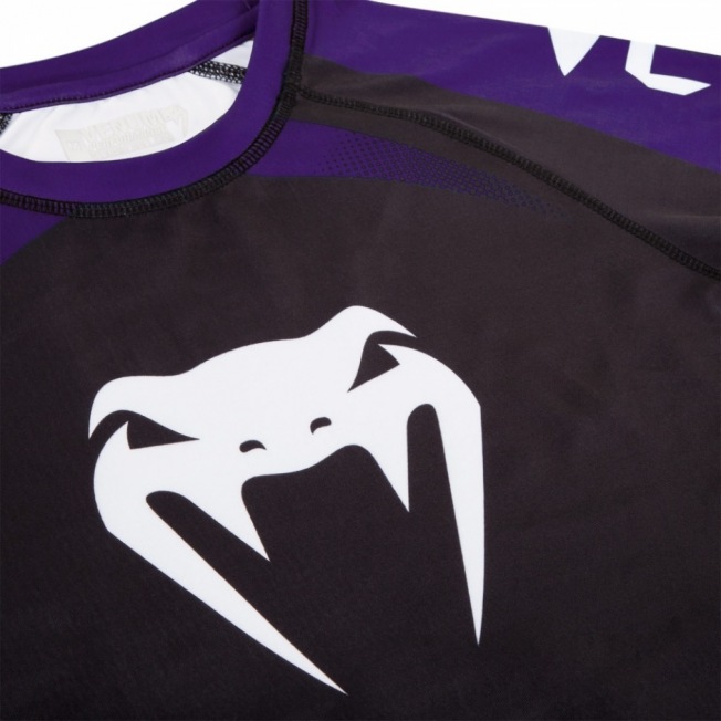 Рашгард Venum No Gi IBJJF Long Sleeves - Black/Purple | Фото 6
