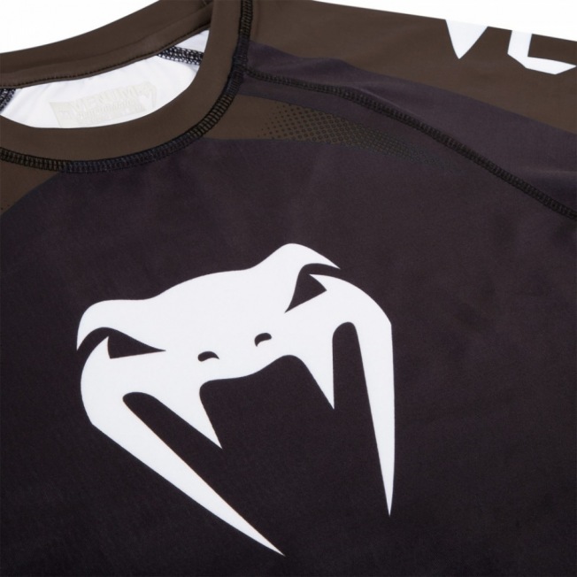 Рашгард Venum No Gi IBJJF Long Sleeves - Black/Brown | Фото 7