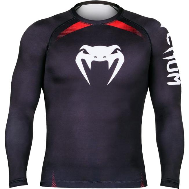 Рашгард Venum No Gi IBJJF Long Sleeves - Black/Red