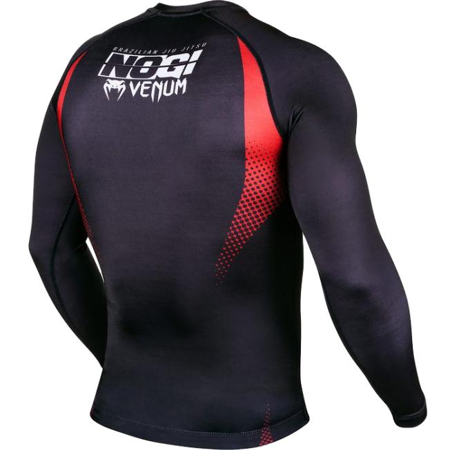 Рашгард Venum No Gi IBJJF Long Sleeves - Black/Red | Фото 1
