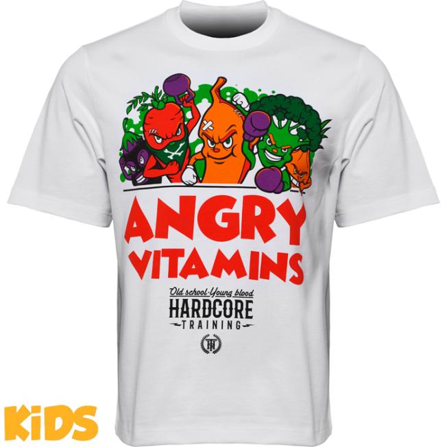 Детская футболка Hardcore Training Angry Vitamins 2.0 - White