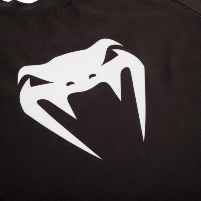 Рашгард Venum Challenger Short Sleeves - Black/White | Фото 6