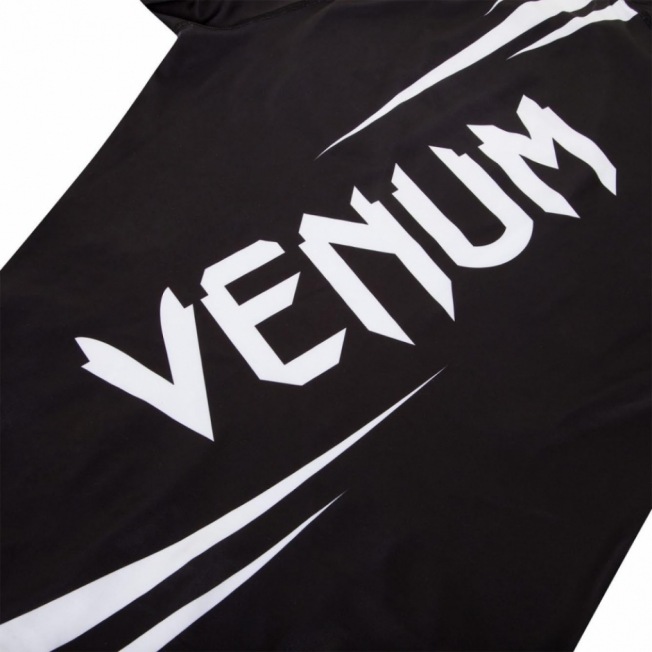 Рашгард Venum Challenger Short Sleeves - Black/White | Фото 7