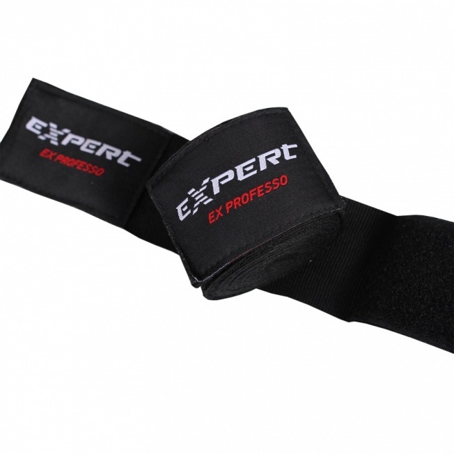 Бинты боксерские Fight Expert - Black (3m) | Фото 1