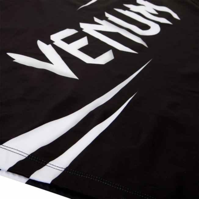 Рашгард Venum Challenger Long Sleeves - Black/White | Фото 7