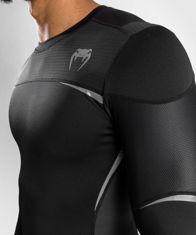 Рашгард Venum Tempest 2.0 LS - Black/Grey | Фото 3