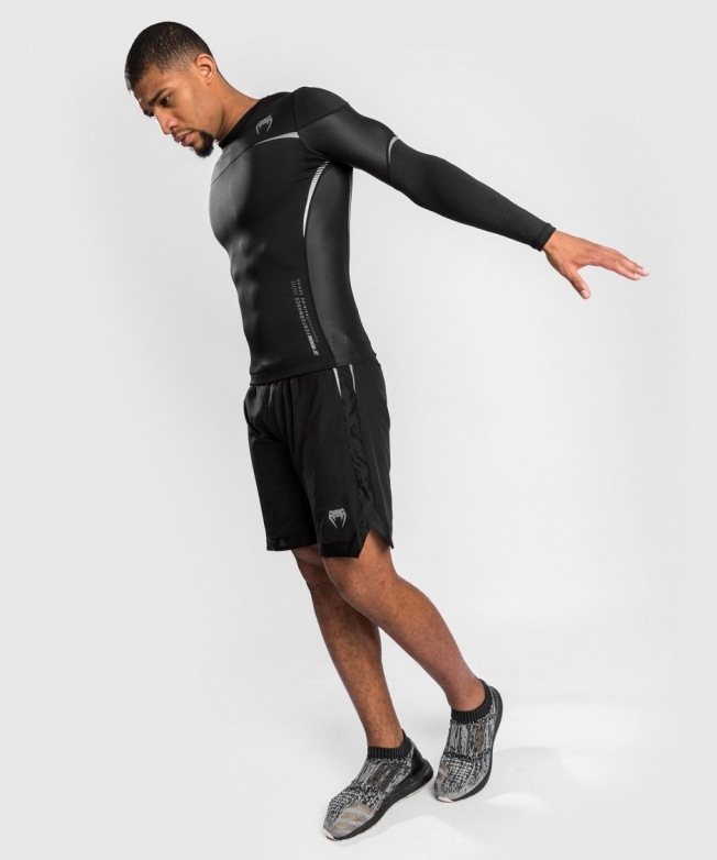 Рашгард Venum Tempest 2.0 LS - Black/Grey | Фото 6