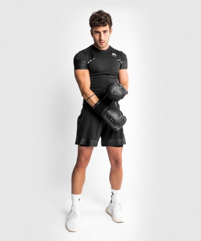 Рашгард Venum Tempest 2.0 SS - Black/Grey | Фото 9