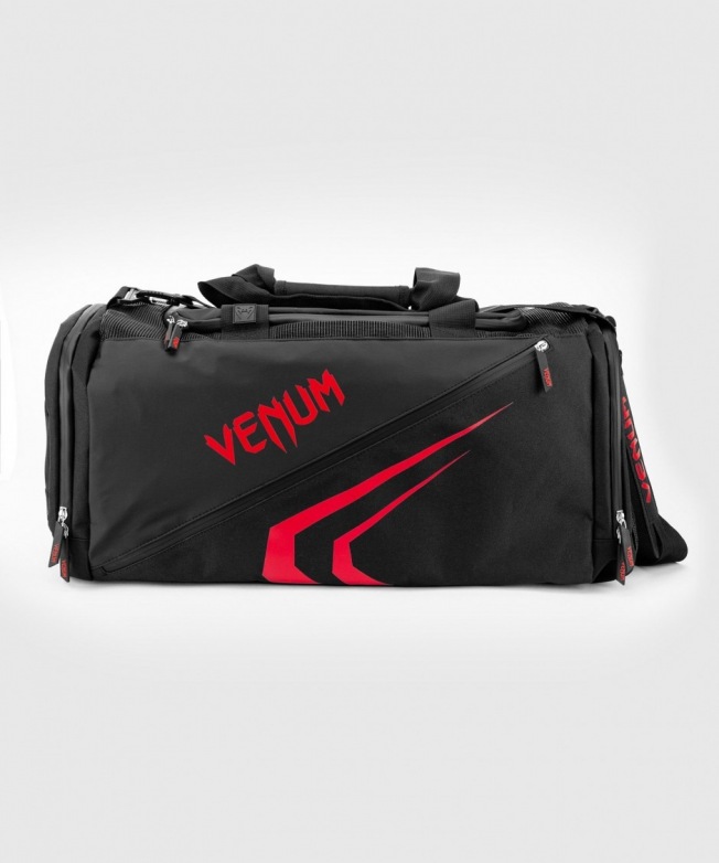 Сумка спортивная Venum Trainer Lite Evo - Black/Red | Фото 1