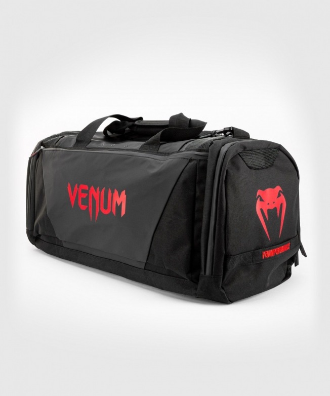 Сумка спортивная Venum Trainer Lite Evo - Black/Red | Фото 3