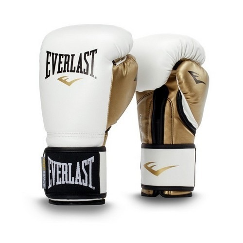 Перчатки боксерские Everlast Powerlock PU - Белый/Золото
