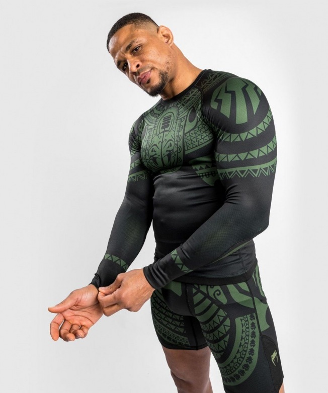 Рашгард Venum Nakahi LS - Black/Khaki