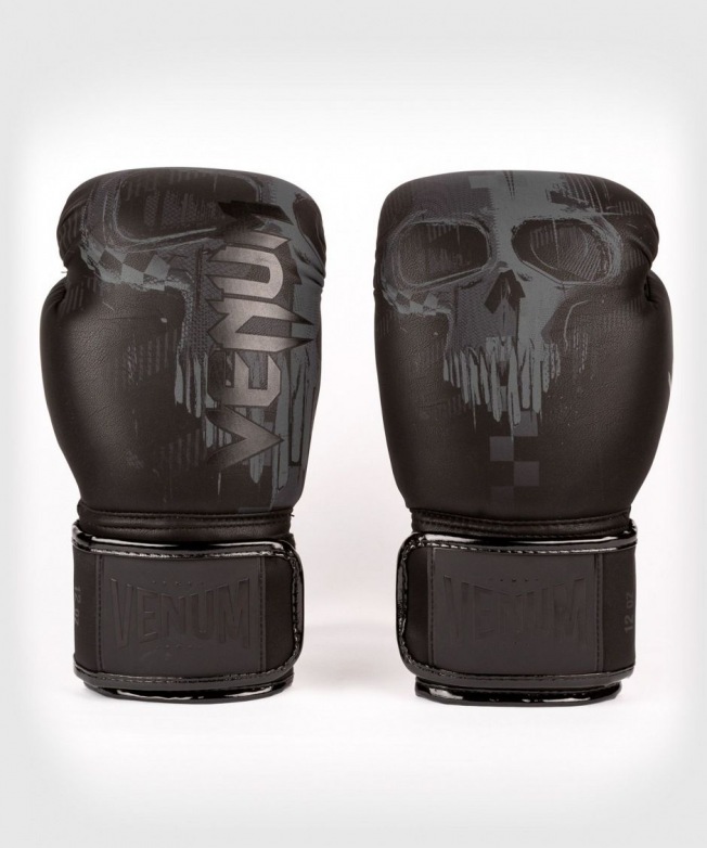 Перчатки боксерские Venum Skull - Black/Black