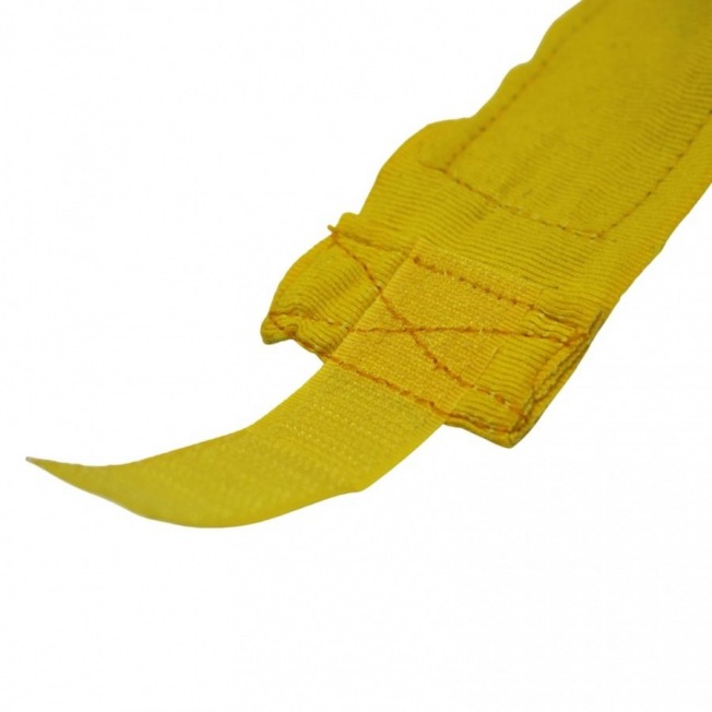 Бинты боксерские BoyBo хлопок/эластан - Желтый (4.5m) | Фото 3