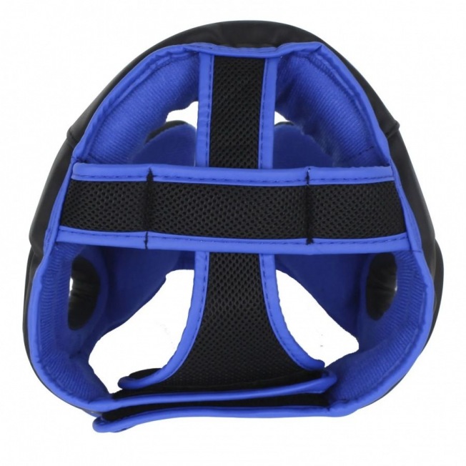 Шлем боксерский BoyBo Атака (BH80) - Черный/Синий | Фото 3