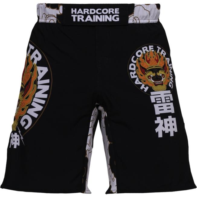 Шорты для единоборств Hardcore Training Raijin - Black/White | Фото 2