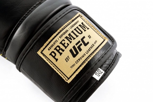 Боксерские перчатки премиальные на липучке UFC - Black | Фото 11