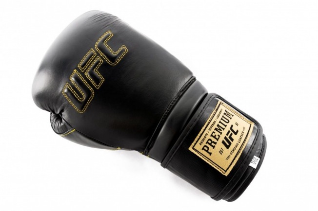 Боксерские перчатки премиальные на липучке UFC - Black | Фото 9