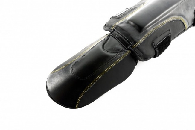 Щитки на ноги, шингарды премиальные на липучке UFC - Black | Фото 3