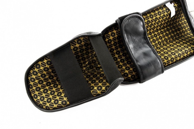 Щитки на ноги, шингарды премиальные на липучке UFC - Black | Фото 5