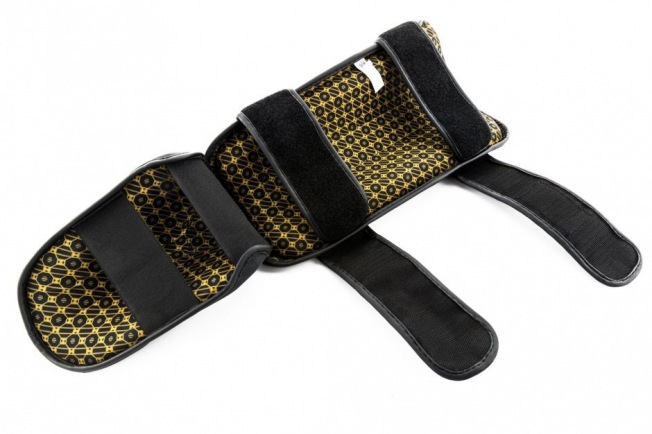 Щитки на ноги, шингарды премиальные на липучке UFC - Black | Фото 6