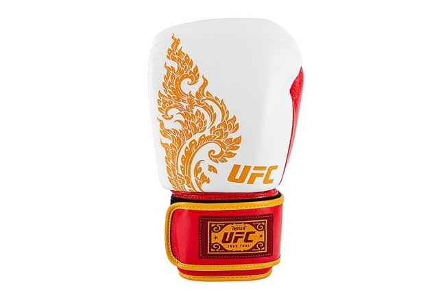 Боксерские перчатки UFC Premium True Thai - White/Red | Фото 1