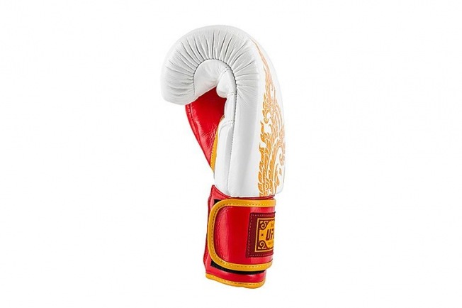 Боксерские перчатки UFC Premium True Thai - White/Red | Фото 3