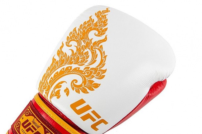 Боксерские перчатки UFC Premium True Thai - White/Red | Фото 5