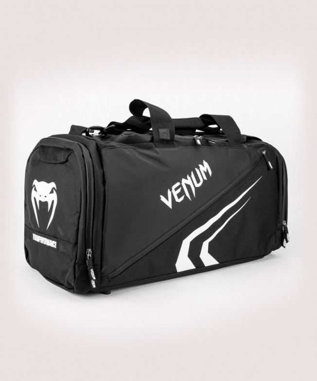 Сумка спортивная Venum Trainer Lite Evo - Black/White | Фото 1