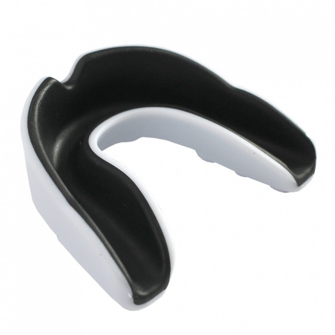 Детская боксерская капа Fight Expert Classic - White/Black | Фото 1