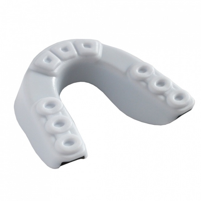 Детская боксерская капа Fight Expert Classic - White/Black | Фото 2