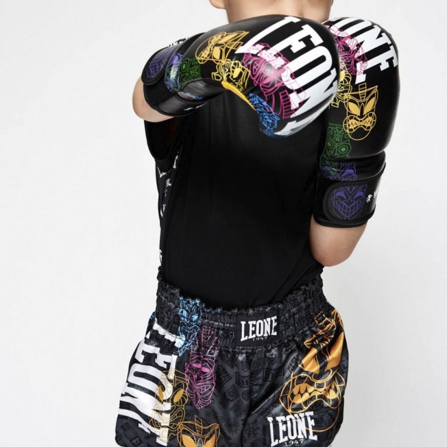 Детские боксерские перчатки Leone Totem GN403J - Black | Фото 8