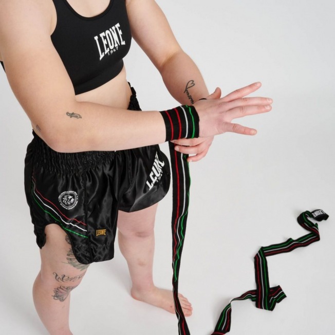 Бинты боксерские Leone AB705 Flag (3.5m) | Фото 7