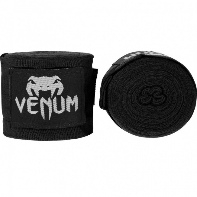 Бинты боксерские Venum Kontact - Black (4.5m)